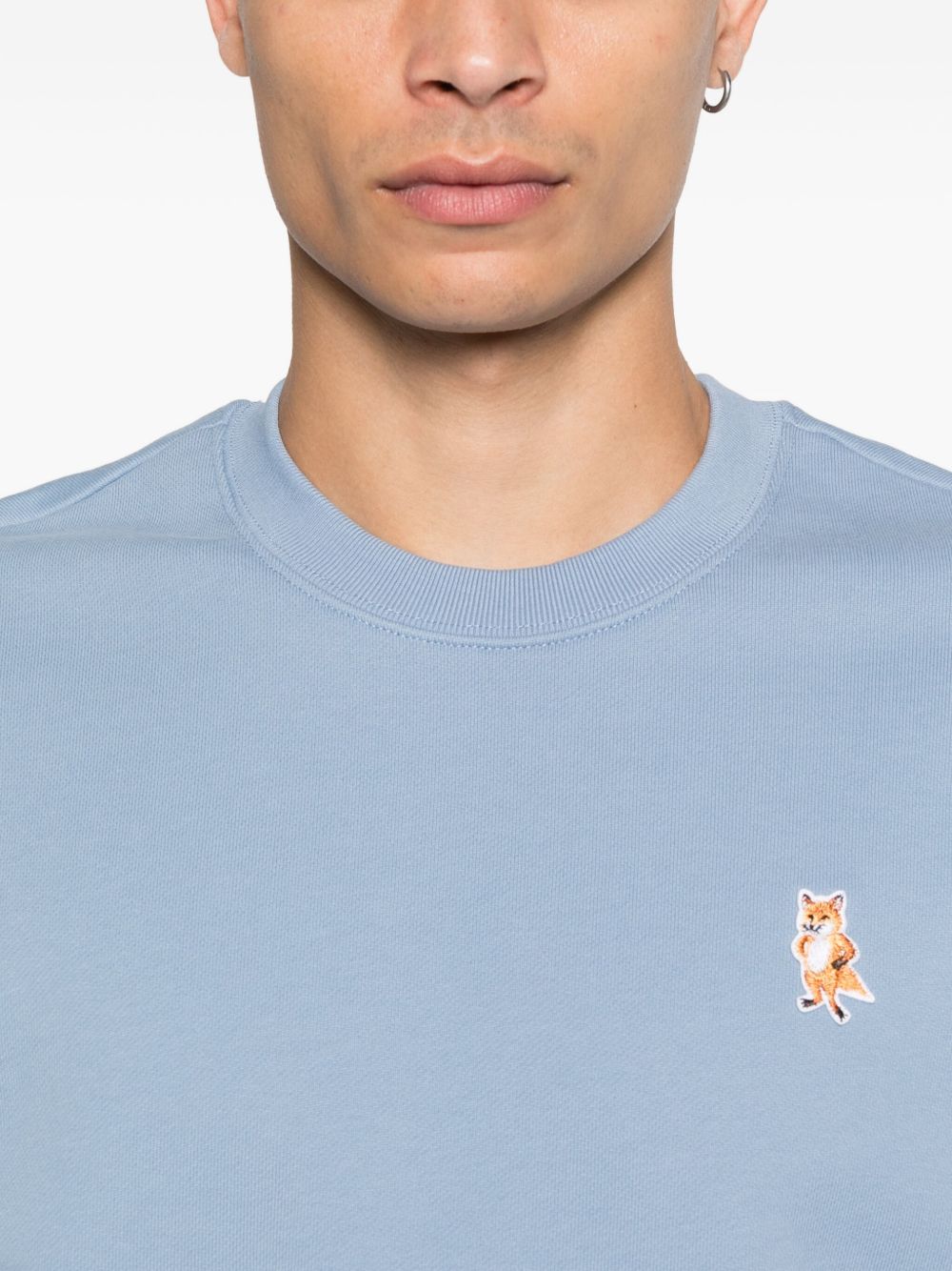 MAISON KITSUNÉ Standing Fox Cotton Sweatshirt