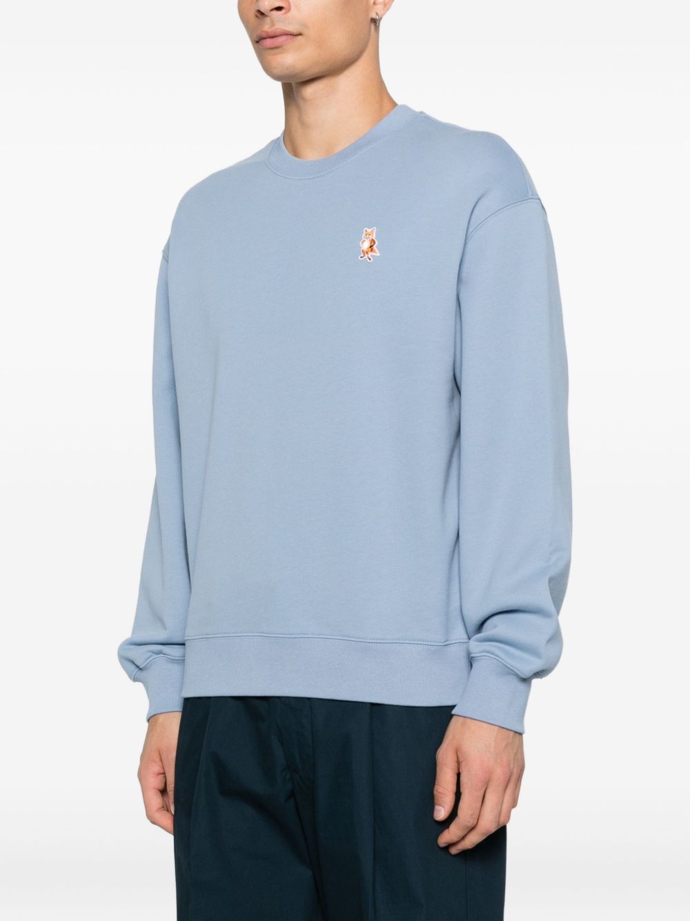 MAISON KITSUNÉ Standing Fox Cotton Sweatshirt