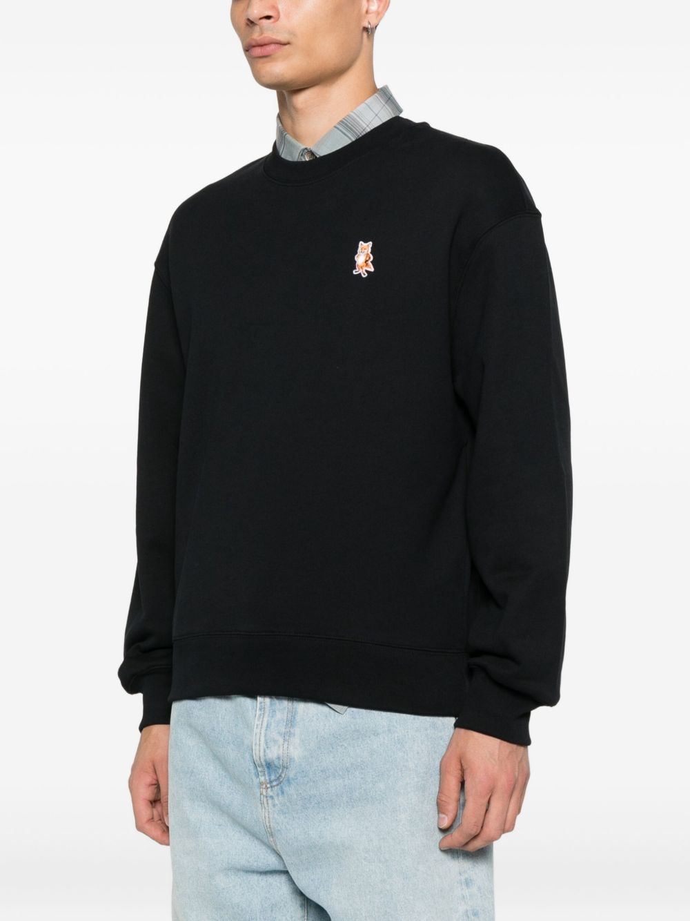 MAISON KITSUNÉ Standing Fox Cotton Sweatshirt