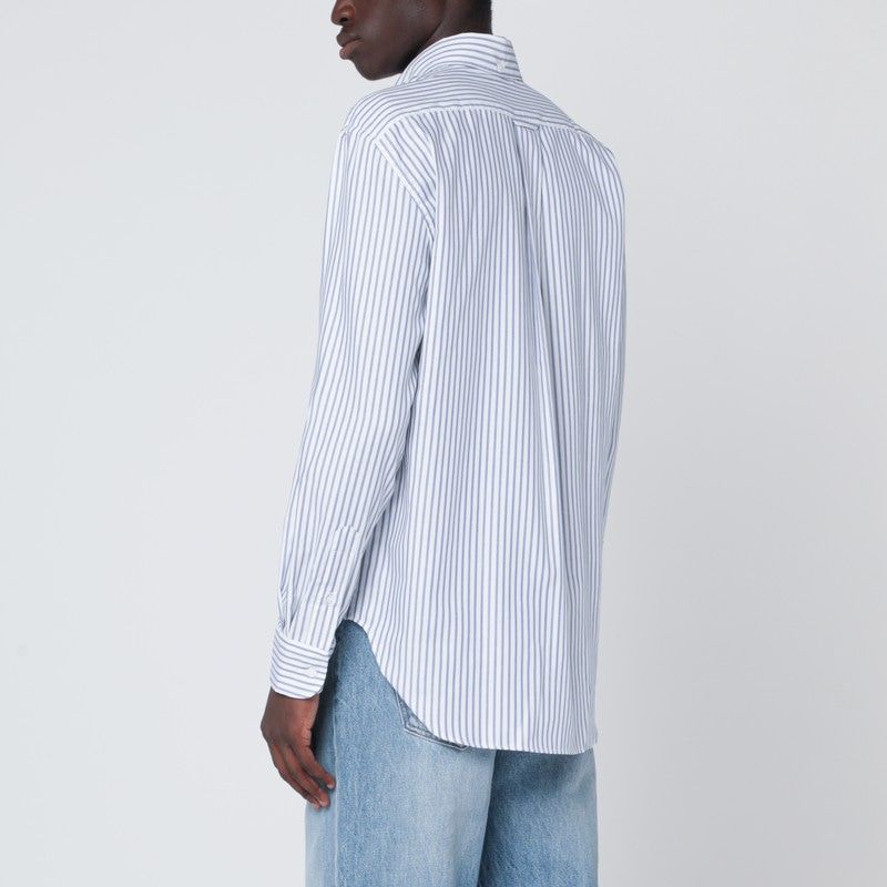 MAISON KITSUNÉ Striped Button-Down Shirt for Men