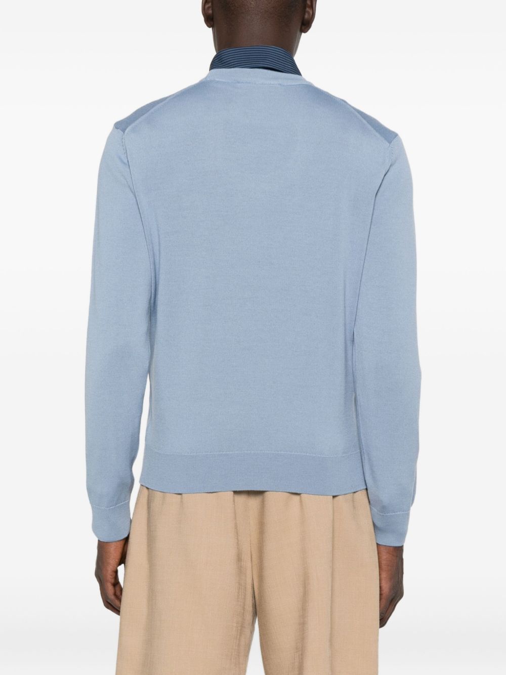 MAISON KITSUNÉ Fox Head Wool Crewneck Jumper