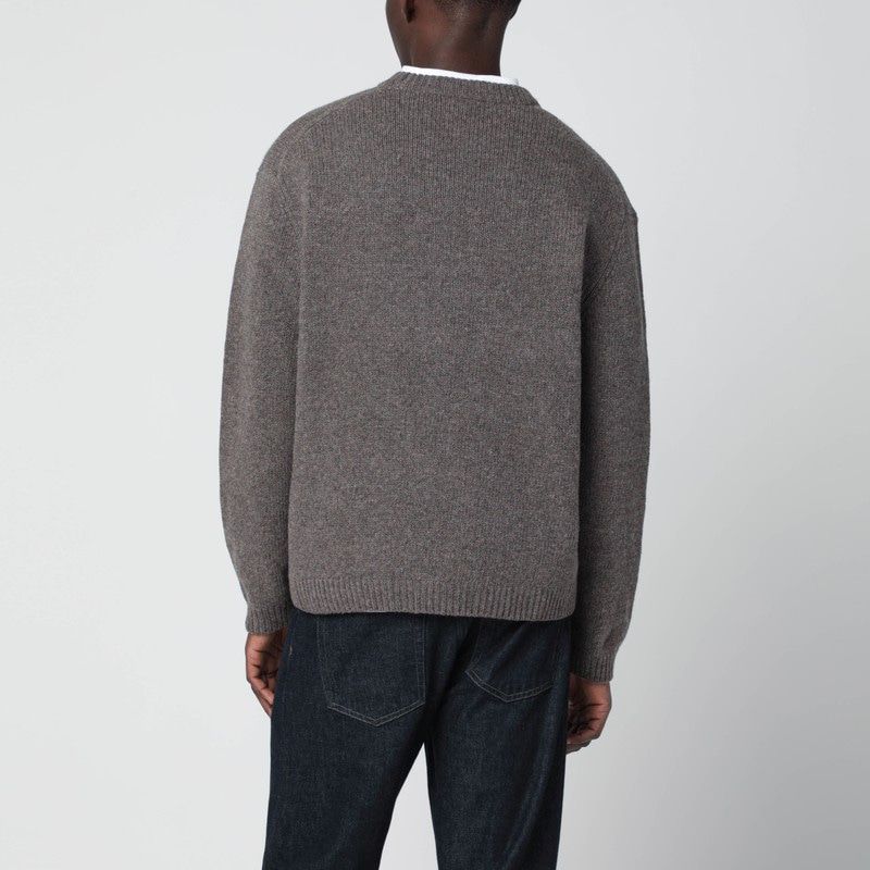 MAISON KITSUNÉ Men's Relaxed Fit Sweater with Dressed Fox Intarsia