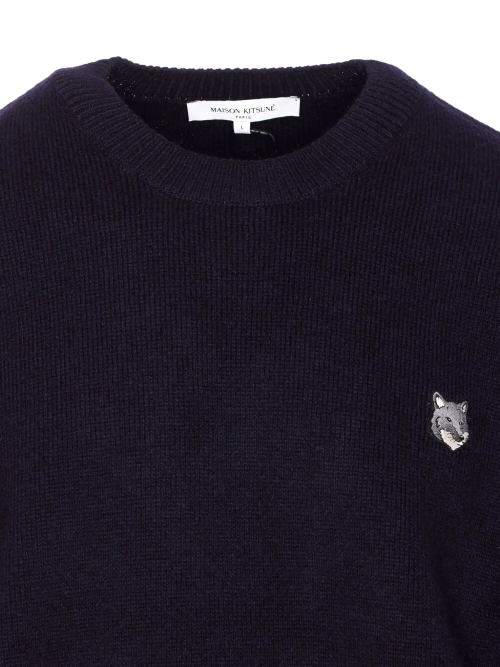 MAISON KITSUNÉ Fox Head Lambswool Jumper