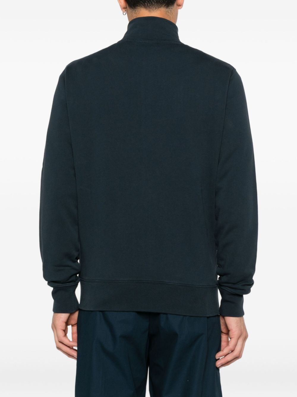 MAISON KITSUNÉ Fox Head Cotton Zipped Sweatshirt