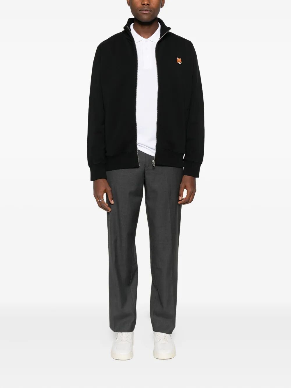 MAISON KITSUNÉ Men's Regular Fit Zipped Sweatshirt