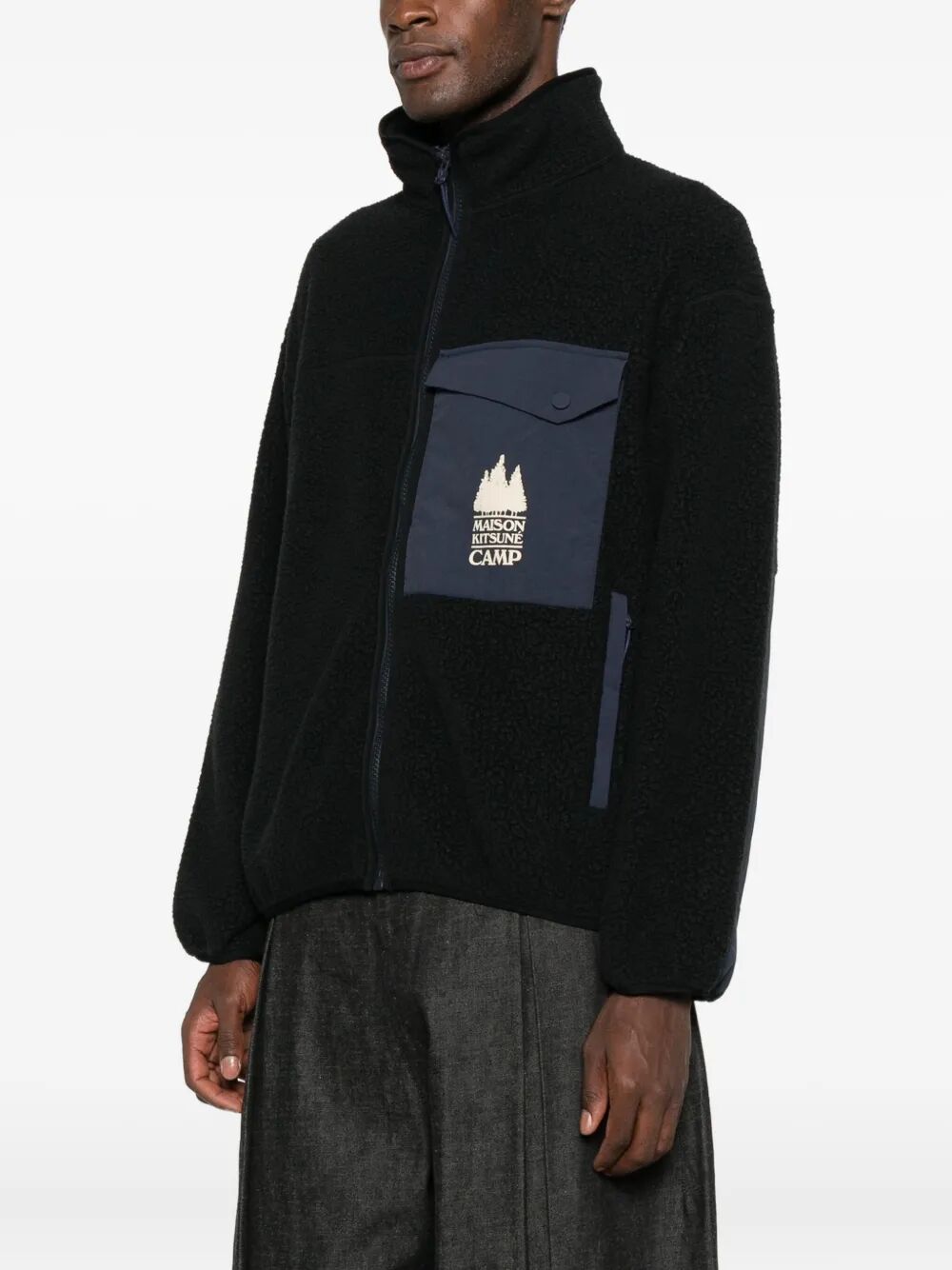 MAISON KITSUNÉ Casual Fleece Zipped Jacket