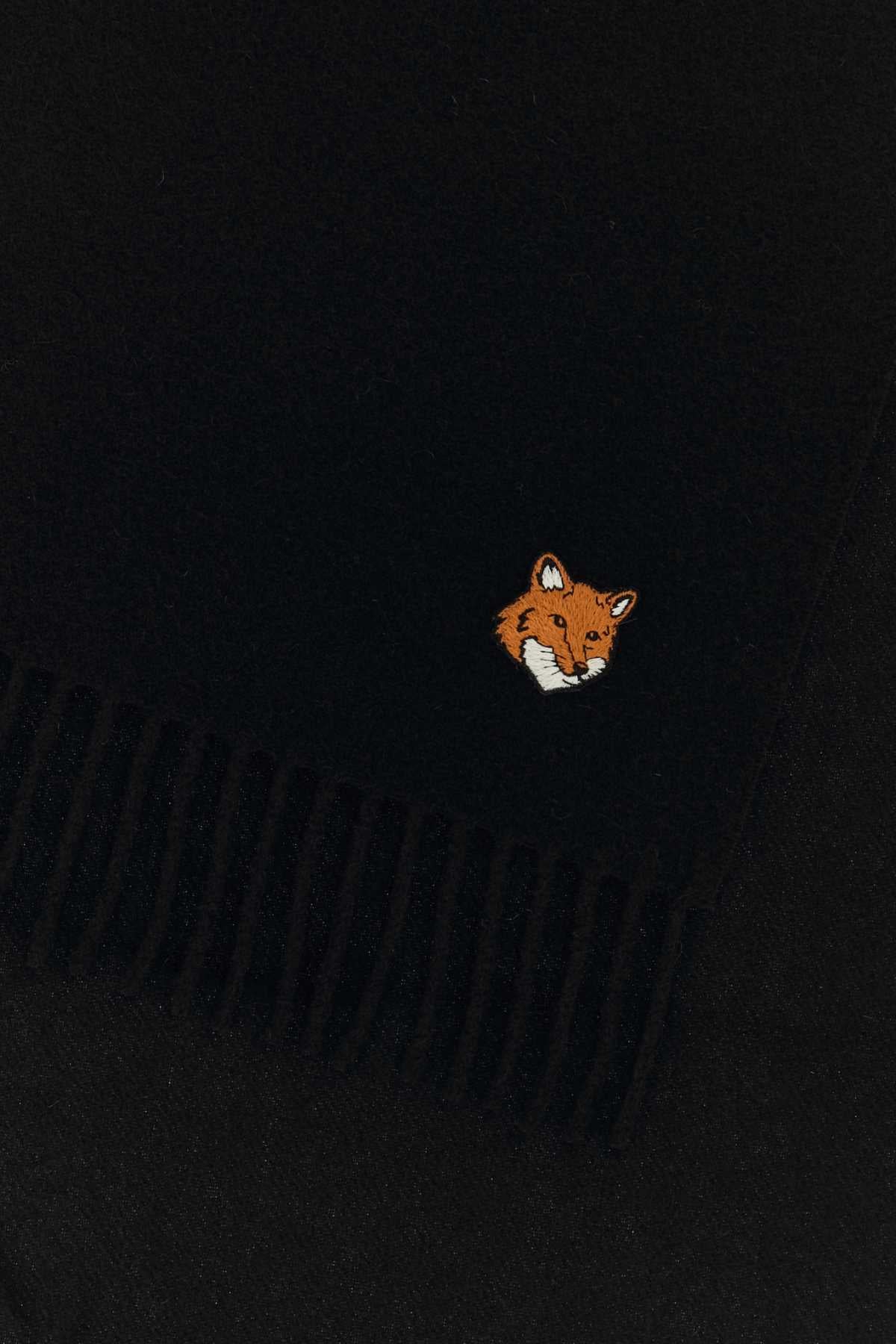MAISON KITSUNÉ Wool Fox Head Scarf
