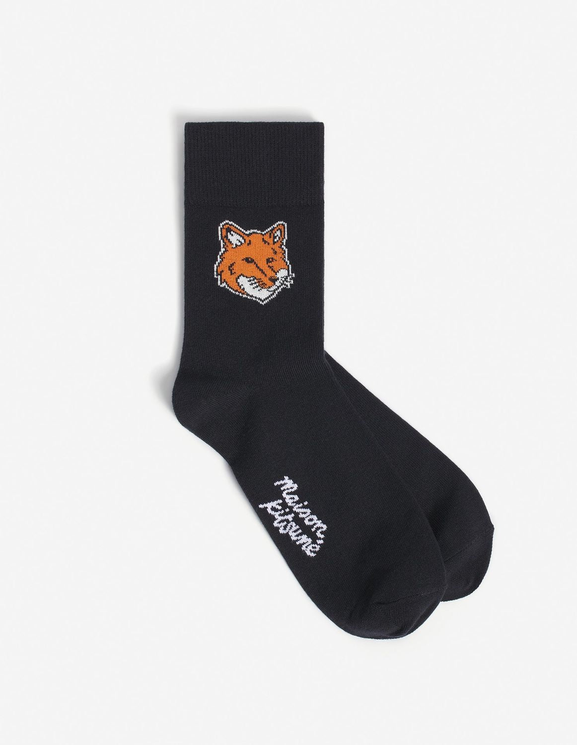 MAISON KITSUNÉ Natural Fox Head Socks for Men