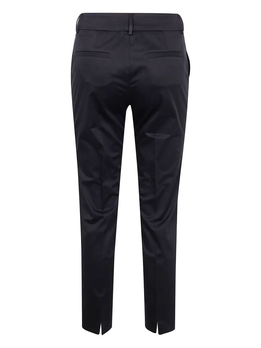 PESERICO Light Cotton Satin Stretch Trousers for Women