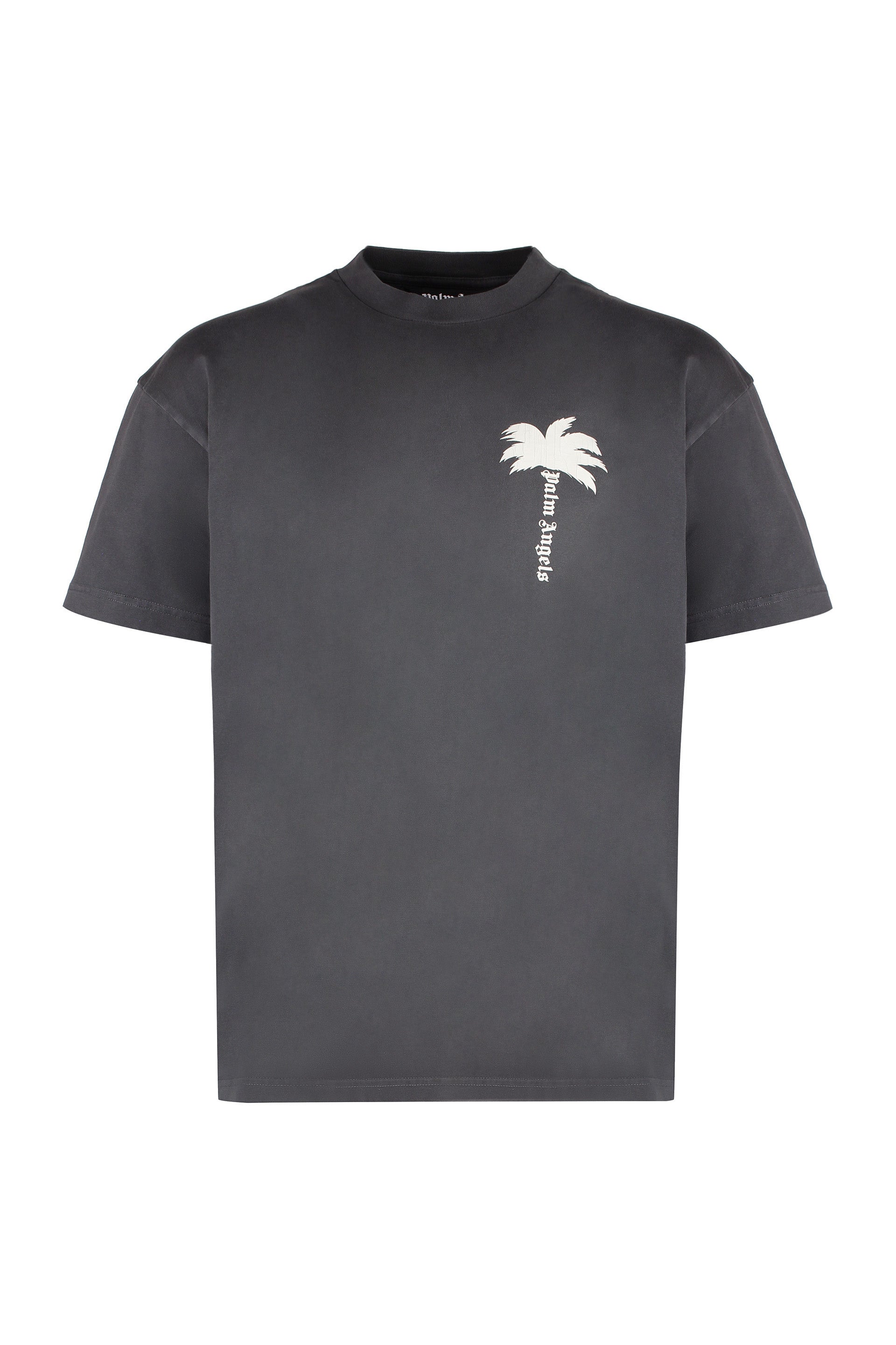 Palm Angels Classic Crew-Neck Cotton T-Shirt for Men