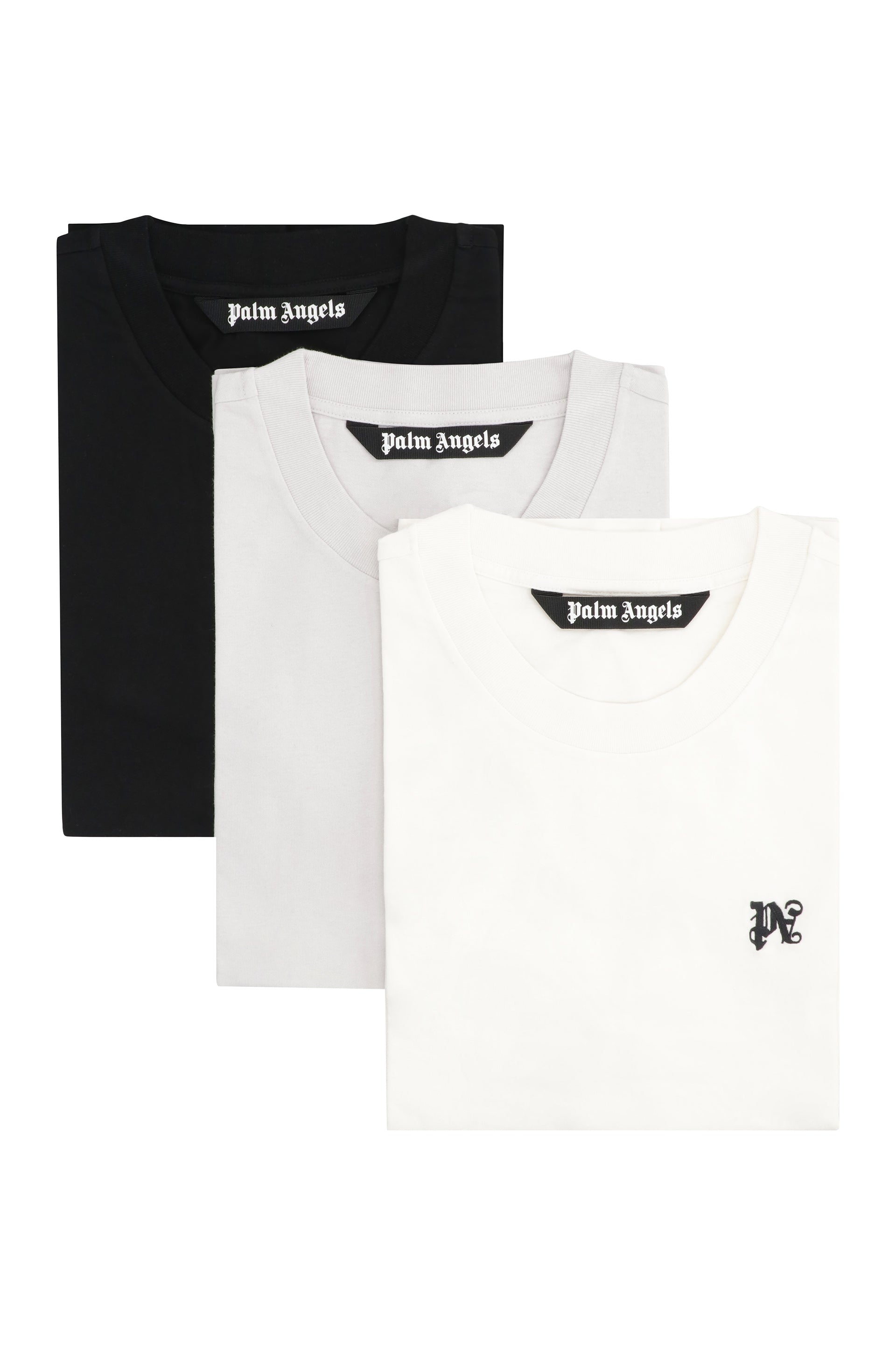 Palm Angels Set of Three Classic Crew-Neck T-Shirts