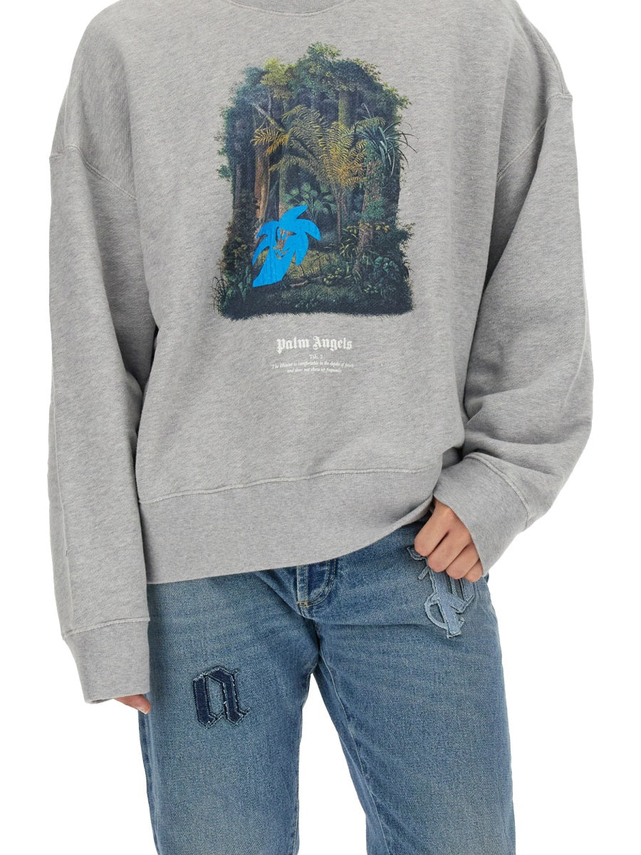 PALM ANGELS Hunting in the Forest Regular Fit Sweatshirt - L