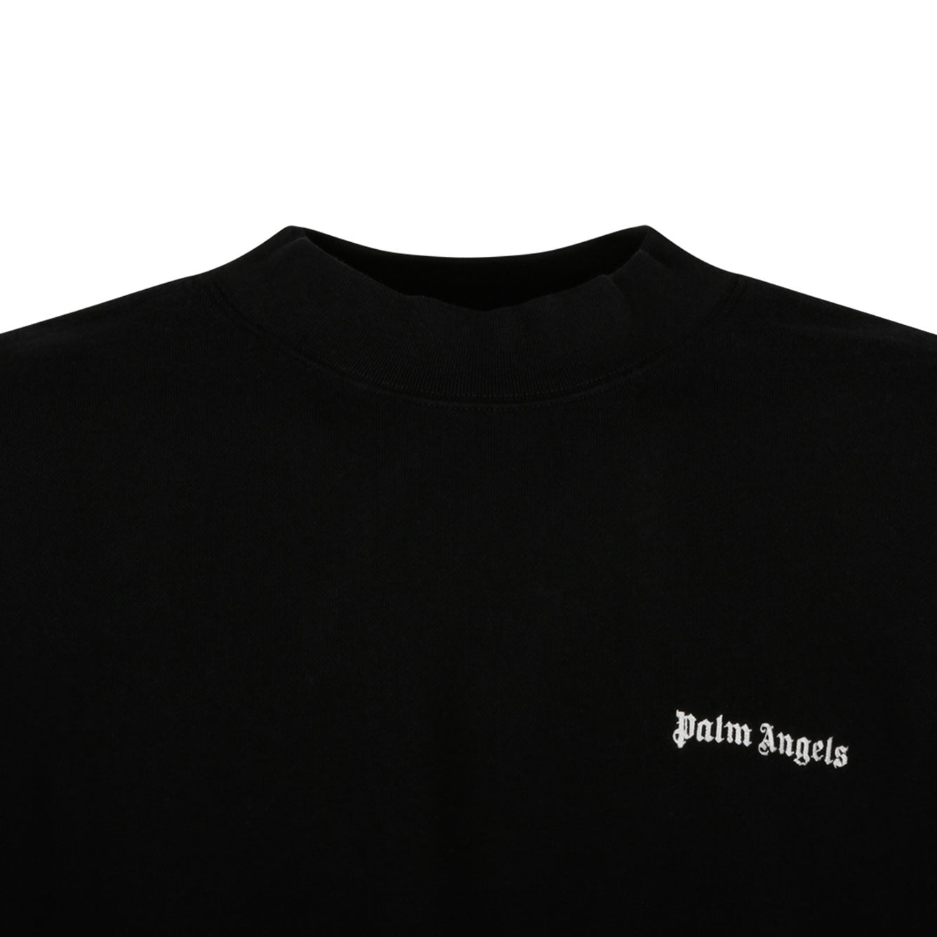 PALM ANGELS Mens Embroidered Off Cotton Mini Sweater