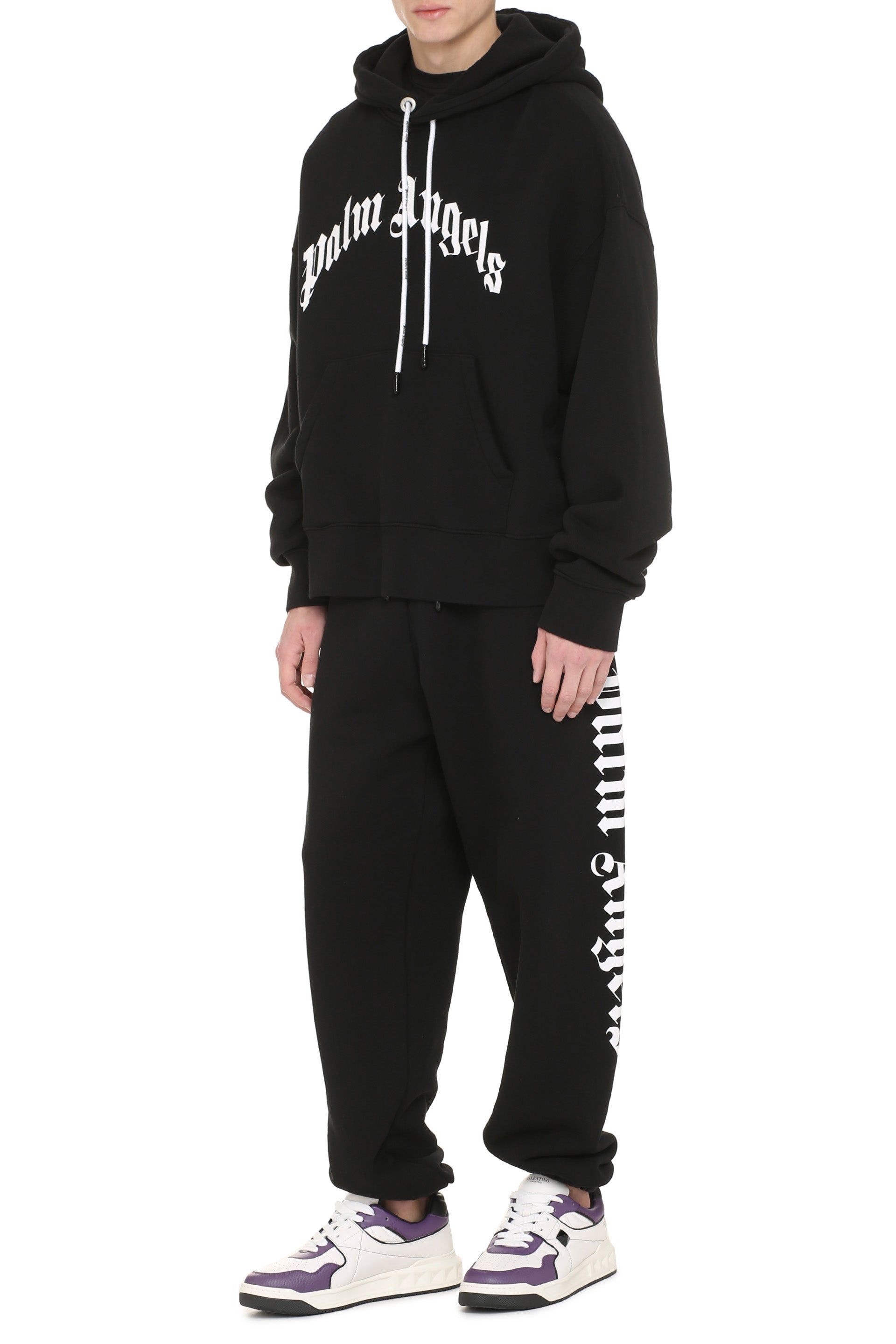 PALM ANGELS Logo Cotton Hoodie