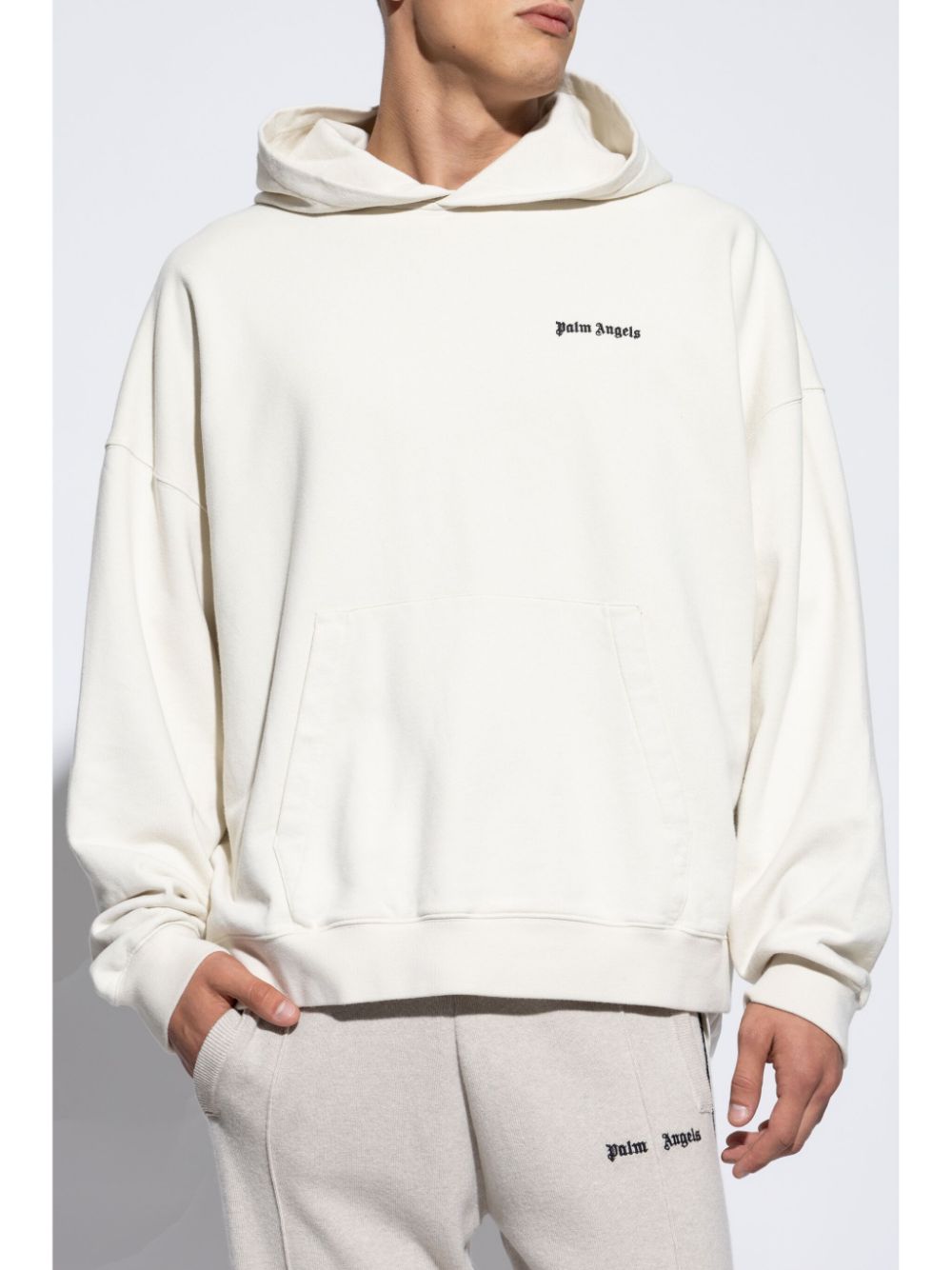 PALM ANGELS Slouchy Hooded Sweater