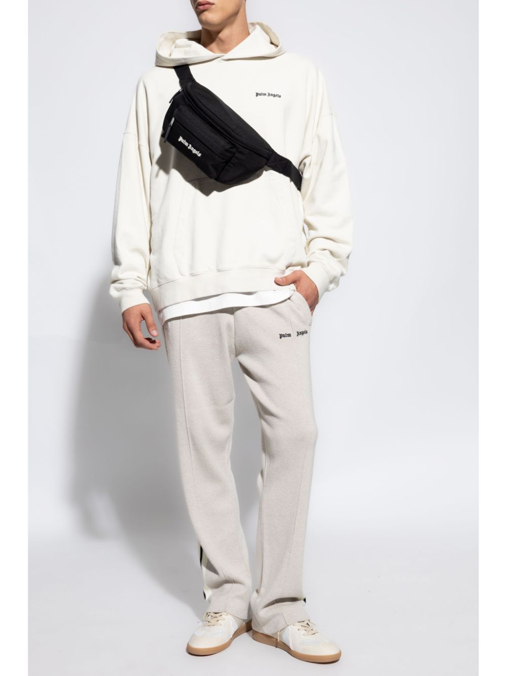 PALM ANGELS Slouchy Hooded Sweater