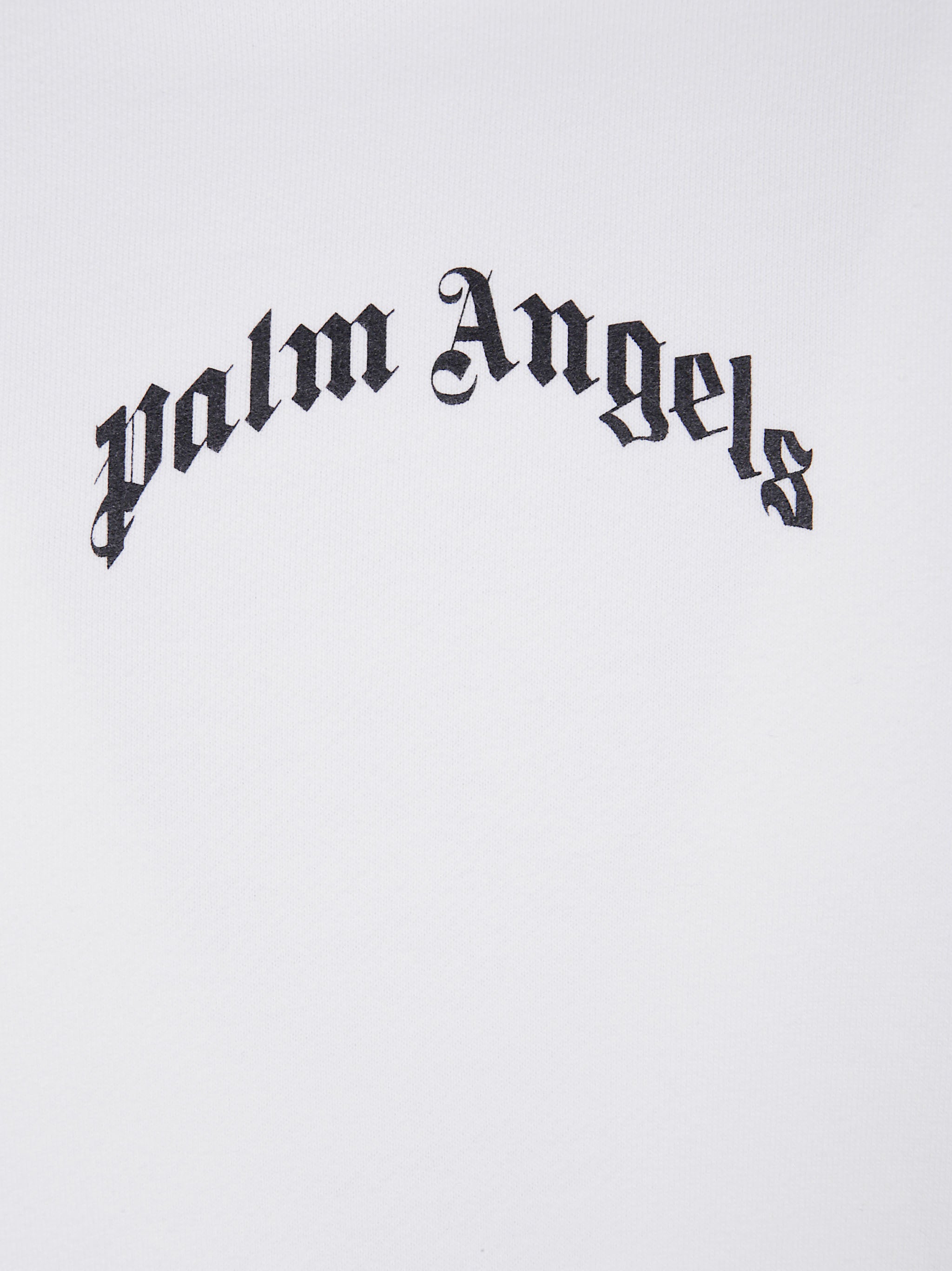 PALM ANGELS Back Curved Logo Loose Hoodie - FW25
