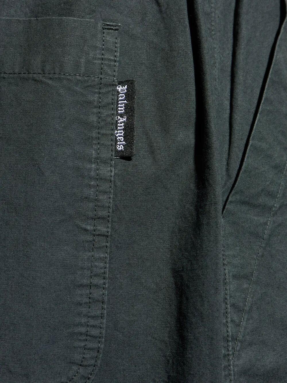 PALM ANGELS Curved Logo Loose Trousers for Men