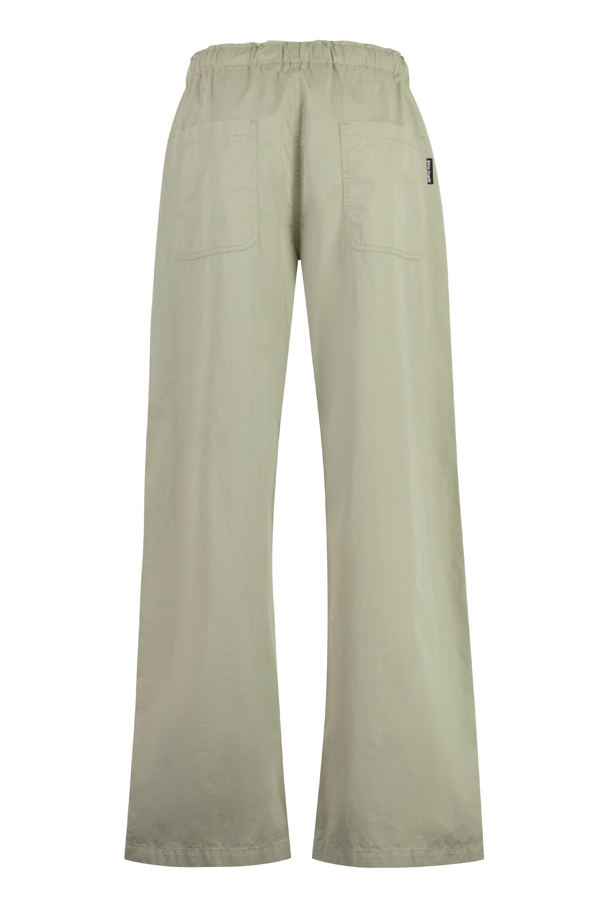 PALM ANGELS Adjustable Drawstring Cotton Trousers for Men