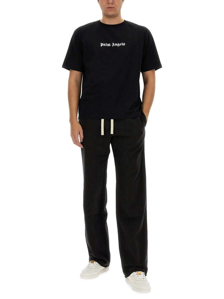 PALM ANGELS Relaxed Fit Pants with Logo - Size 48