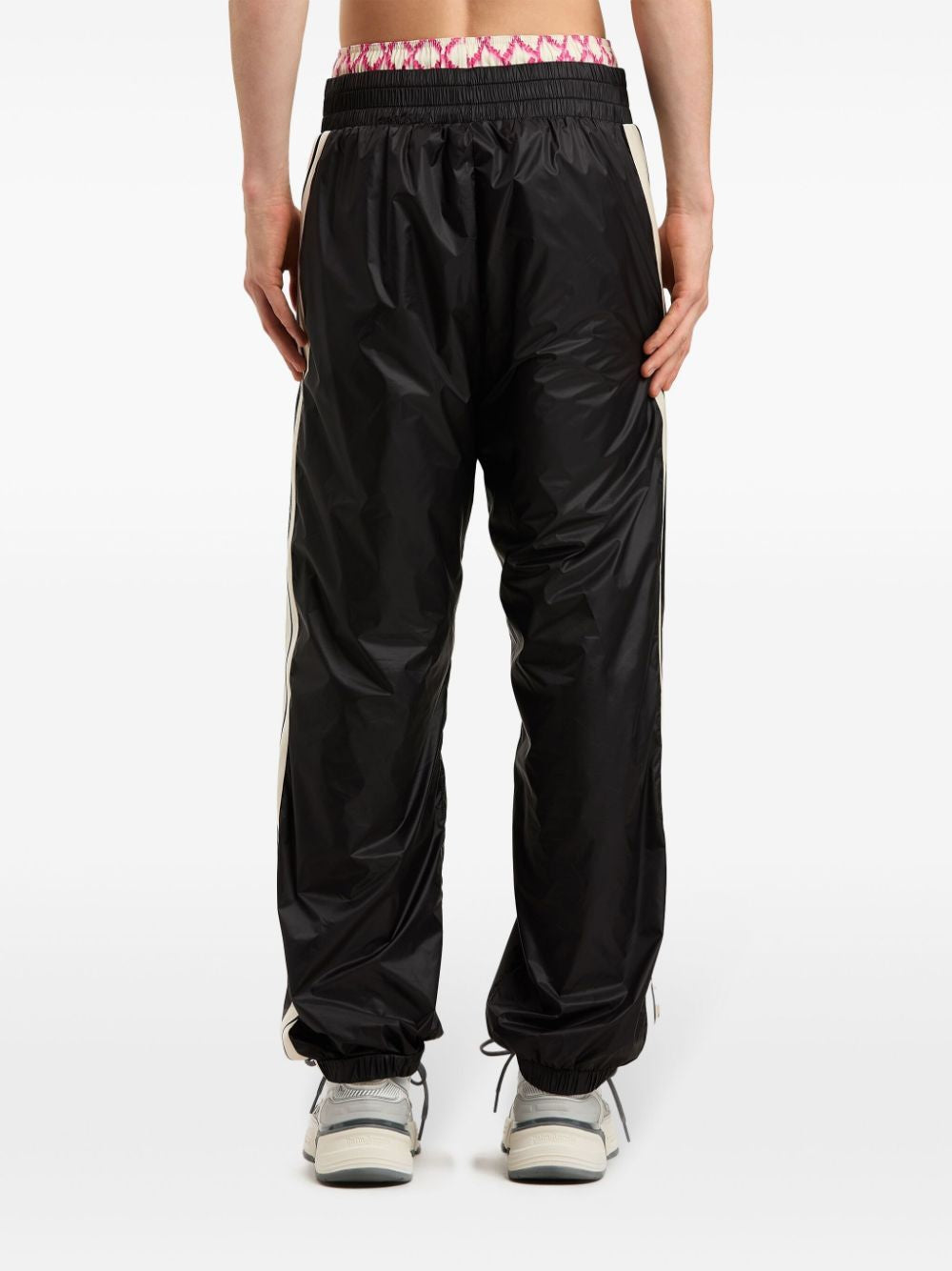 PALM ANGELS Curved Logo Track Pants for Men - SS25 Collection