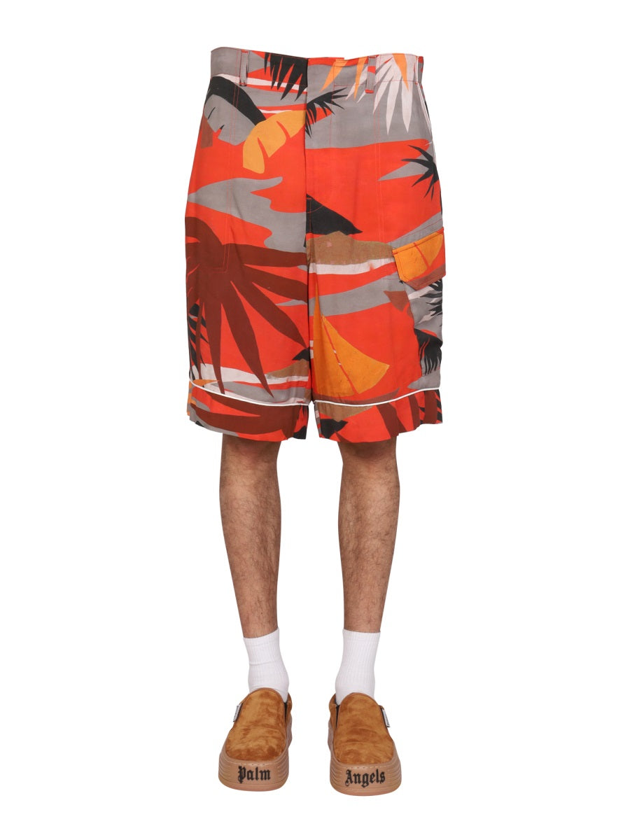 PALM ANGELS Cargo Bermuda Shorts for Modern Men