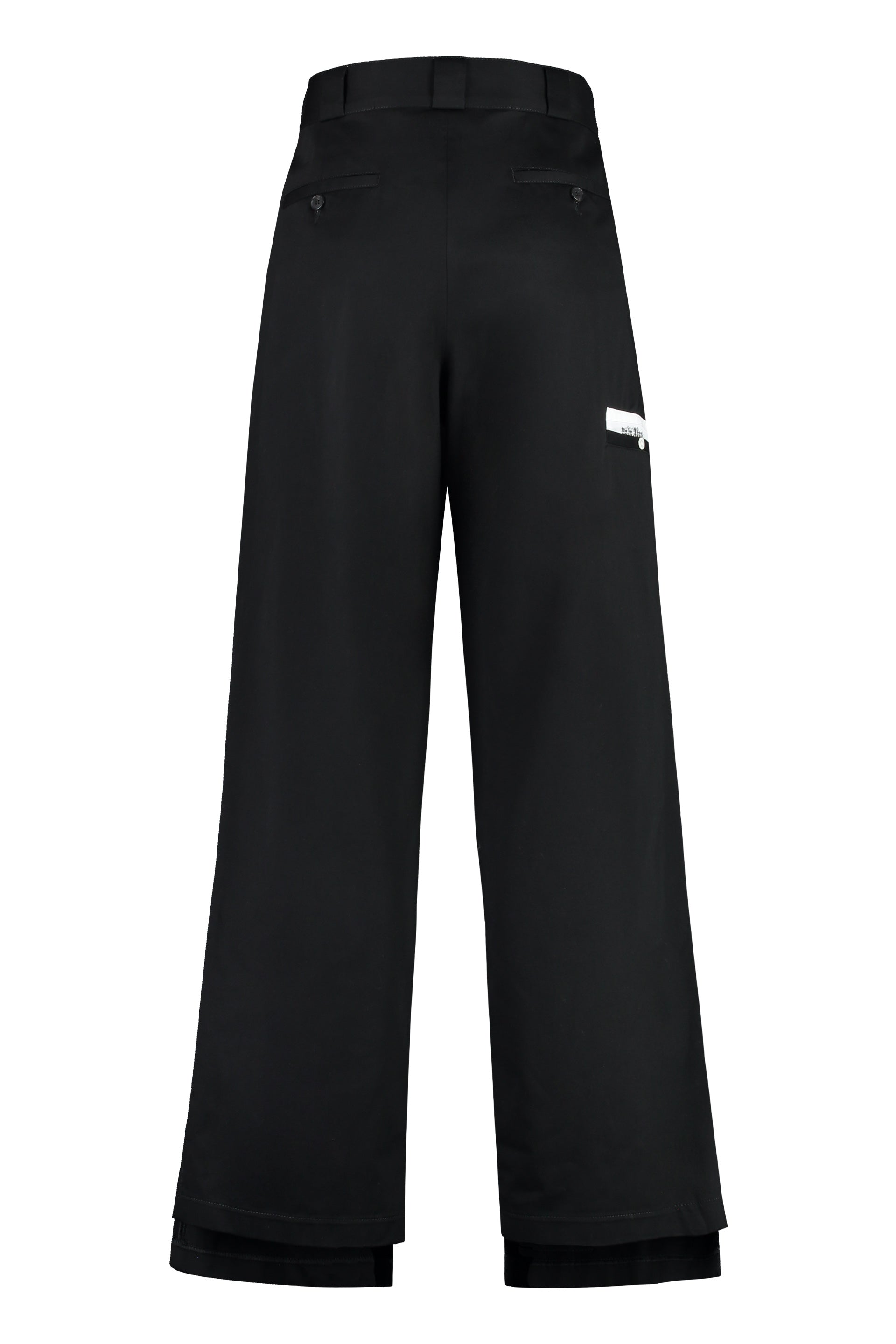 PALM ANGELS Asymmetric Hem Cargo Trousers for Men