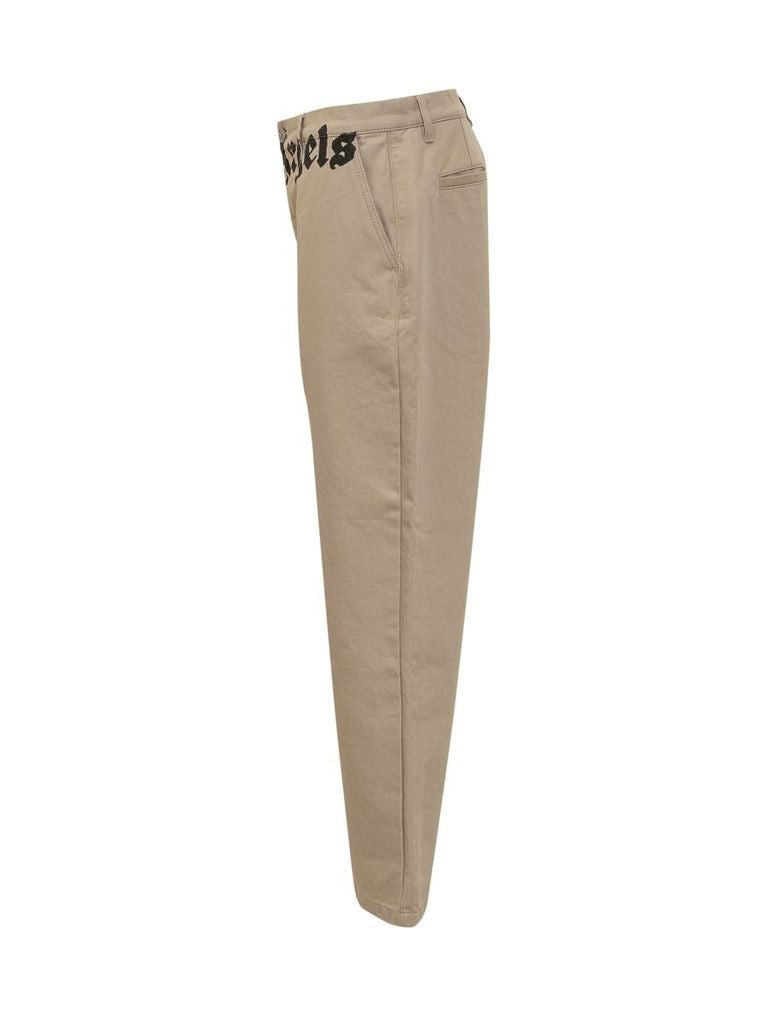 PALM ANGELS Slim Fit Chino Pants with Logo
