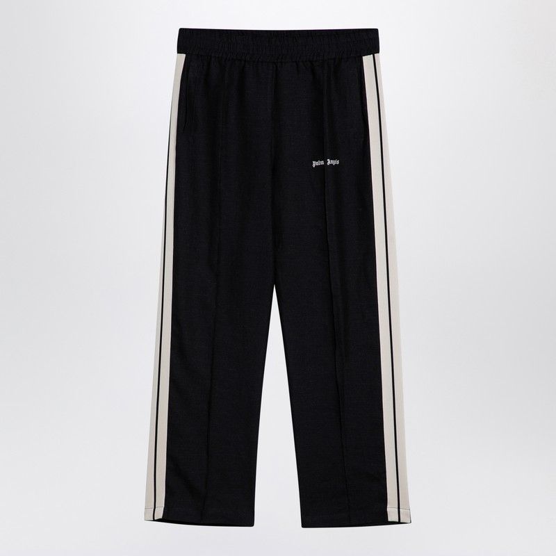 PALM ANGELS Linen Sports Trousers with Elasticated Waistband for Men - FW24