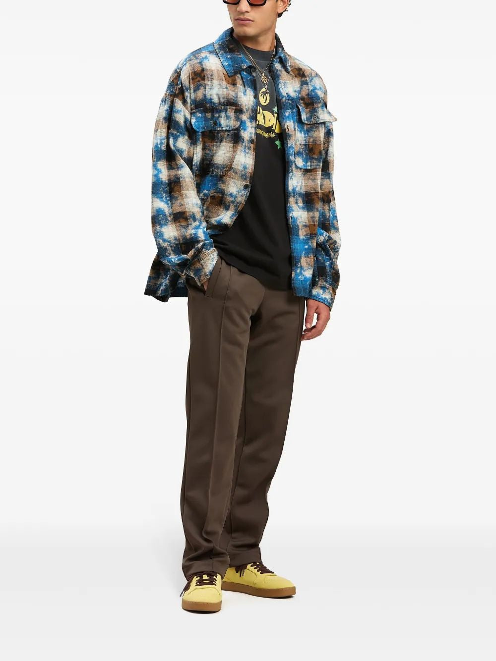 PALM ANGELS Men's Techno Fabric Track Pants