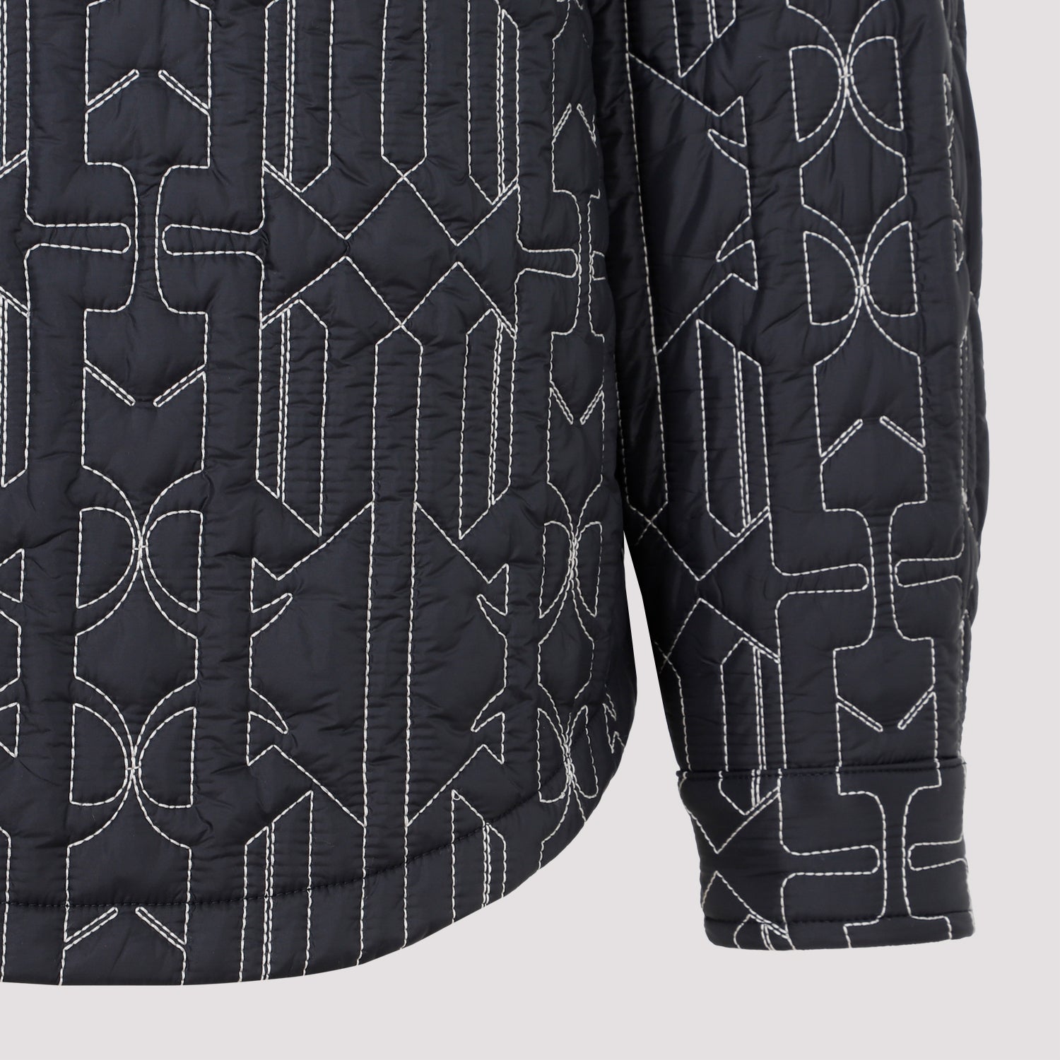 PALM ANGELS Embroidered Nylon Padded Shirt for Men