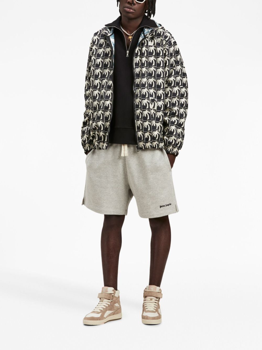 PALM ANGELS Dripping Palm Jacket - Regular Fit, Size L