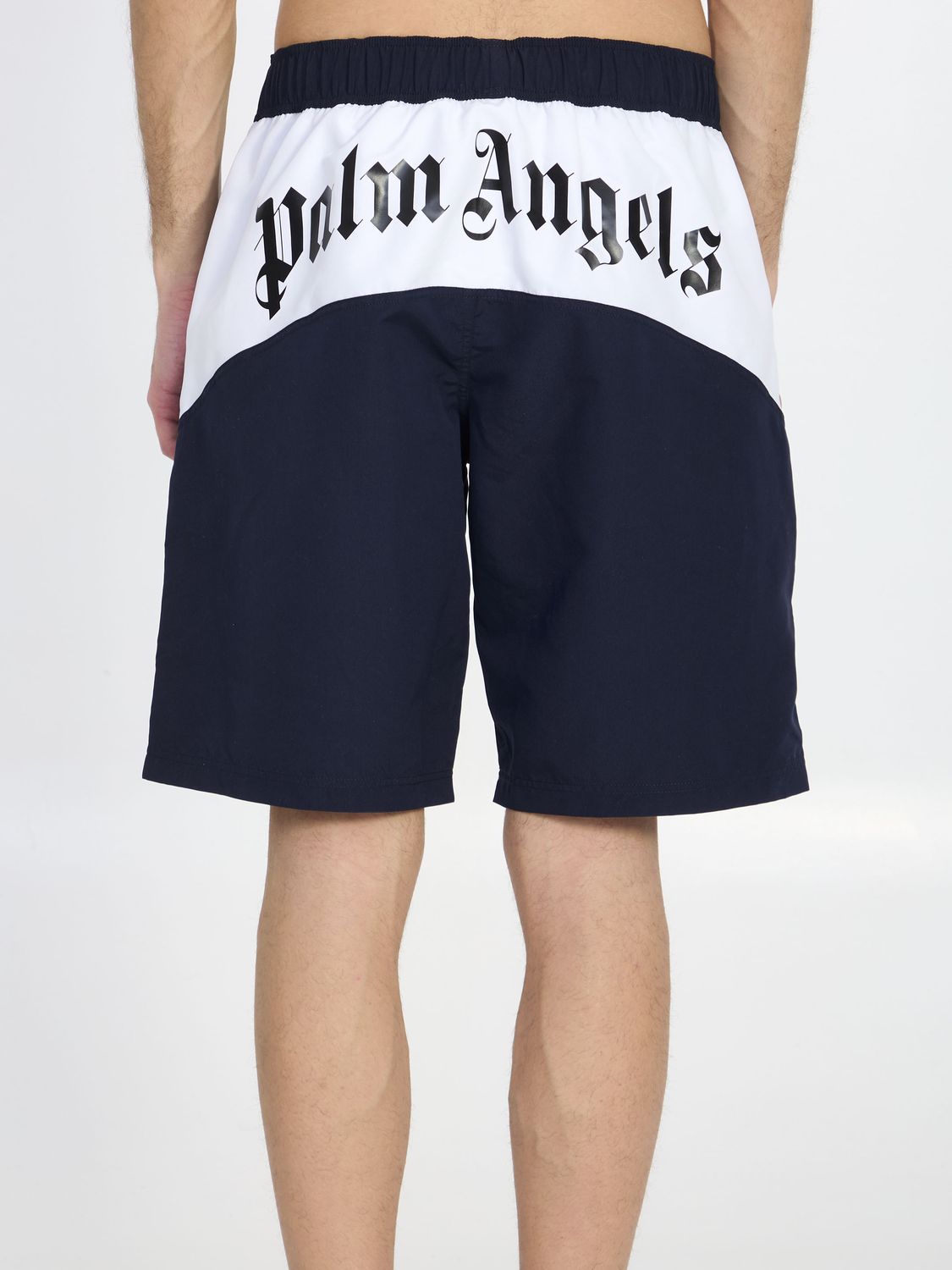 PALM ANGELS Relaxed Fit Overlogo Swimshorts - Men’s Size M
