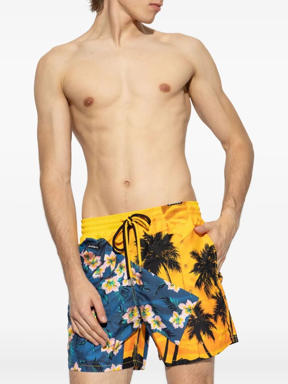 PALM ANGELS Mini Hawaiian Beachwear for Men
