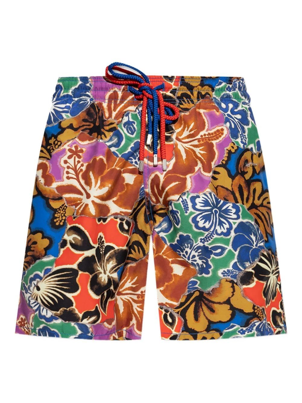 PALM ANGELS Hawaiian Patchwork Beachwear for Men