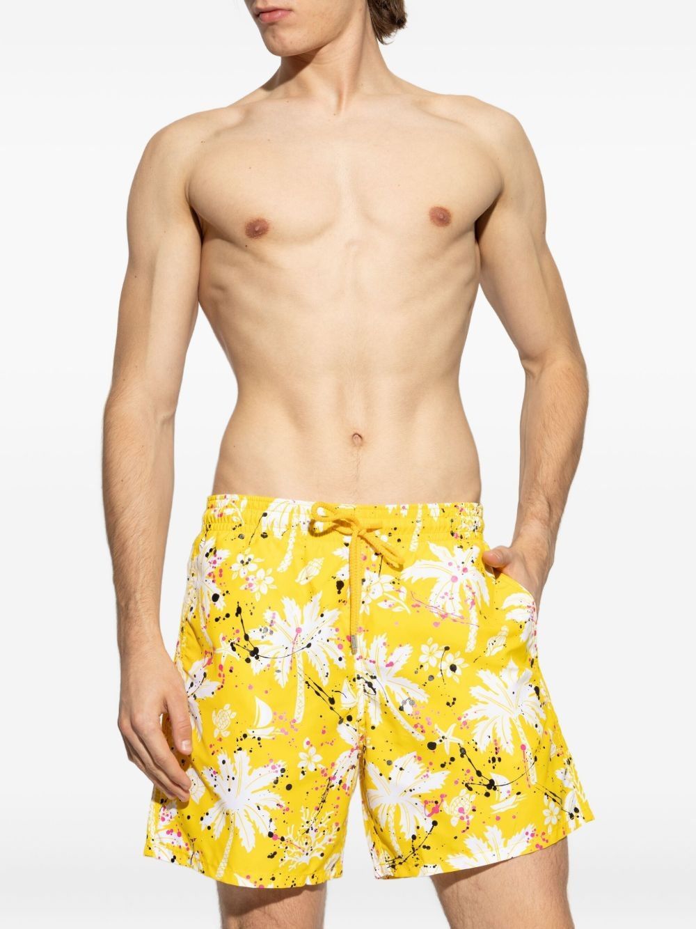 PALM ANGELS Hawaiian Print Beachwear for Men