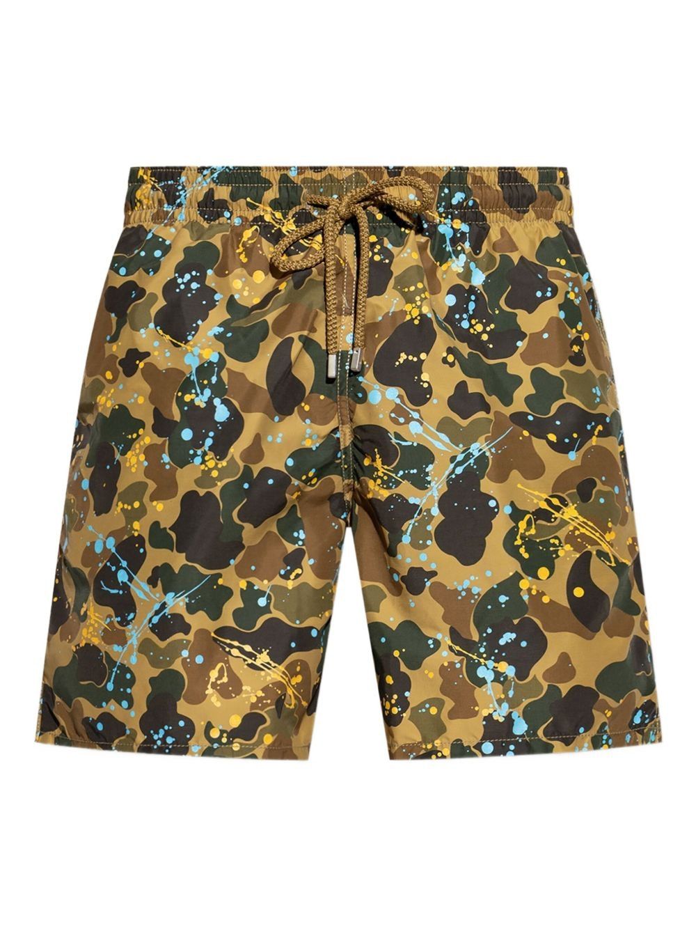 PALM ANGELS Camo Painted Beachwear Shorts for Men