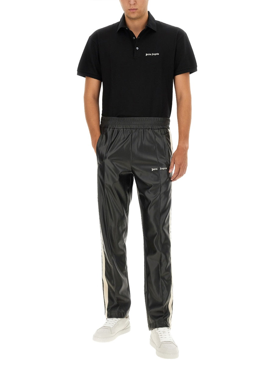 PALM ANGELS Men's Logo Polo Shirt - Size L