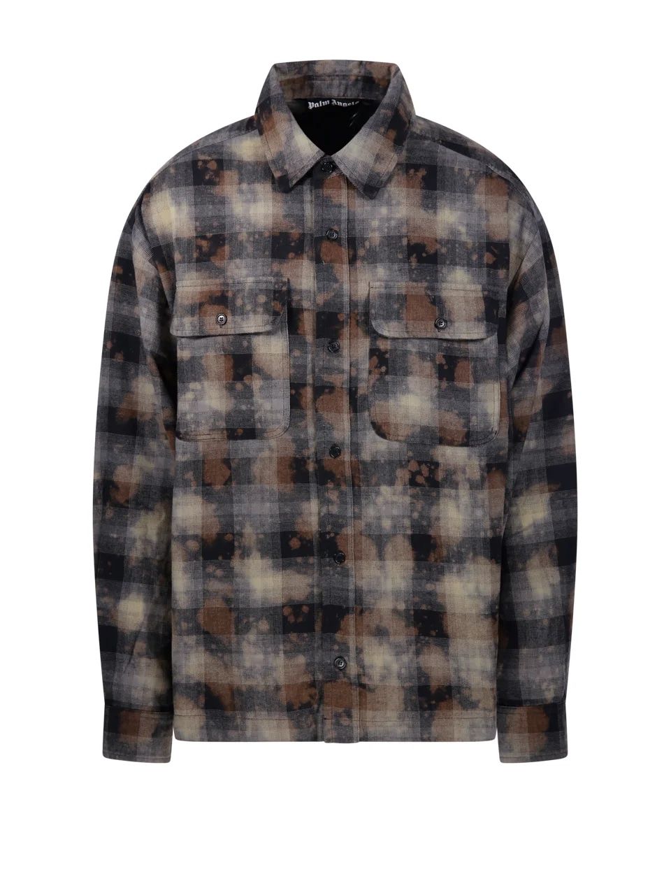 PALM ANGELS Checkered Design Cotton Shirt - FW24 Collection