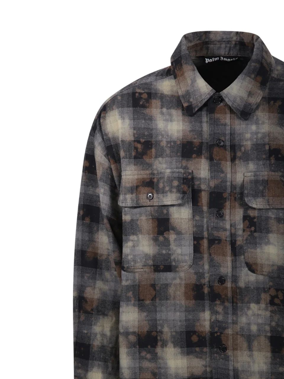PALM ANGELS Checkered Design Cotton Shirt - FW24 Collection