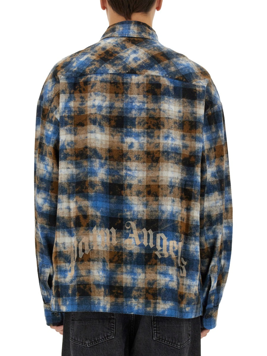 PALM ANGELS Plaid Shirt Size 50 for Men