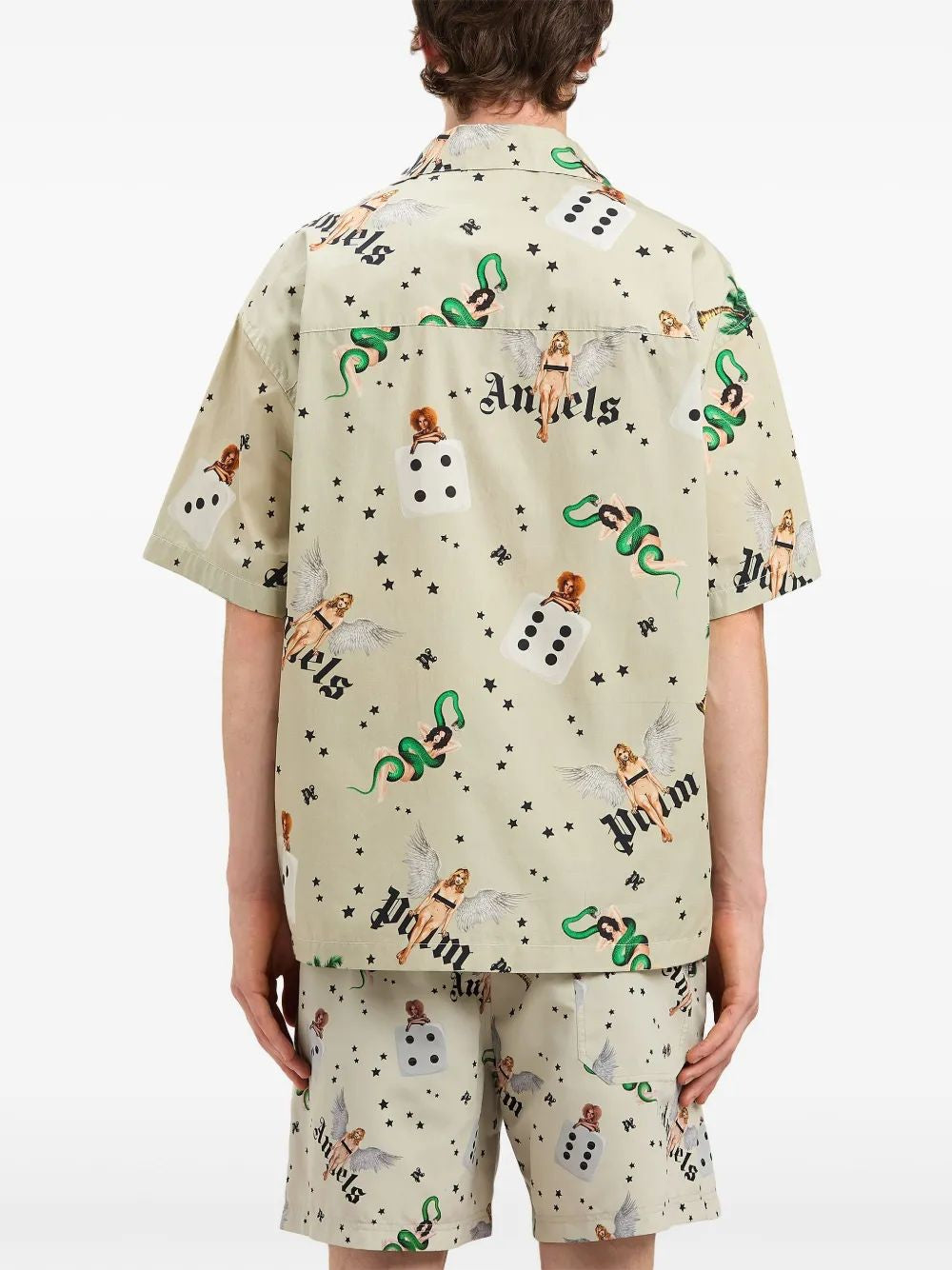PALM ANGELS Pin Up Bowling Shirt SS