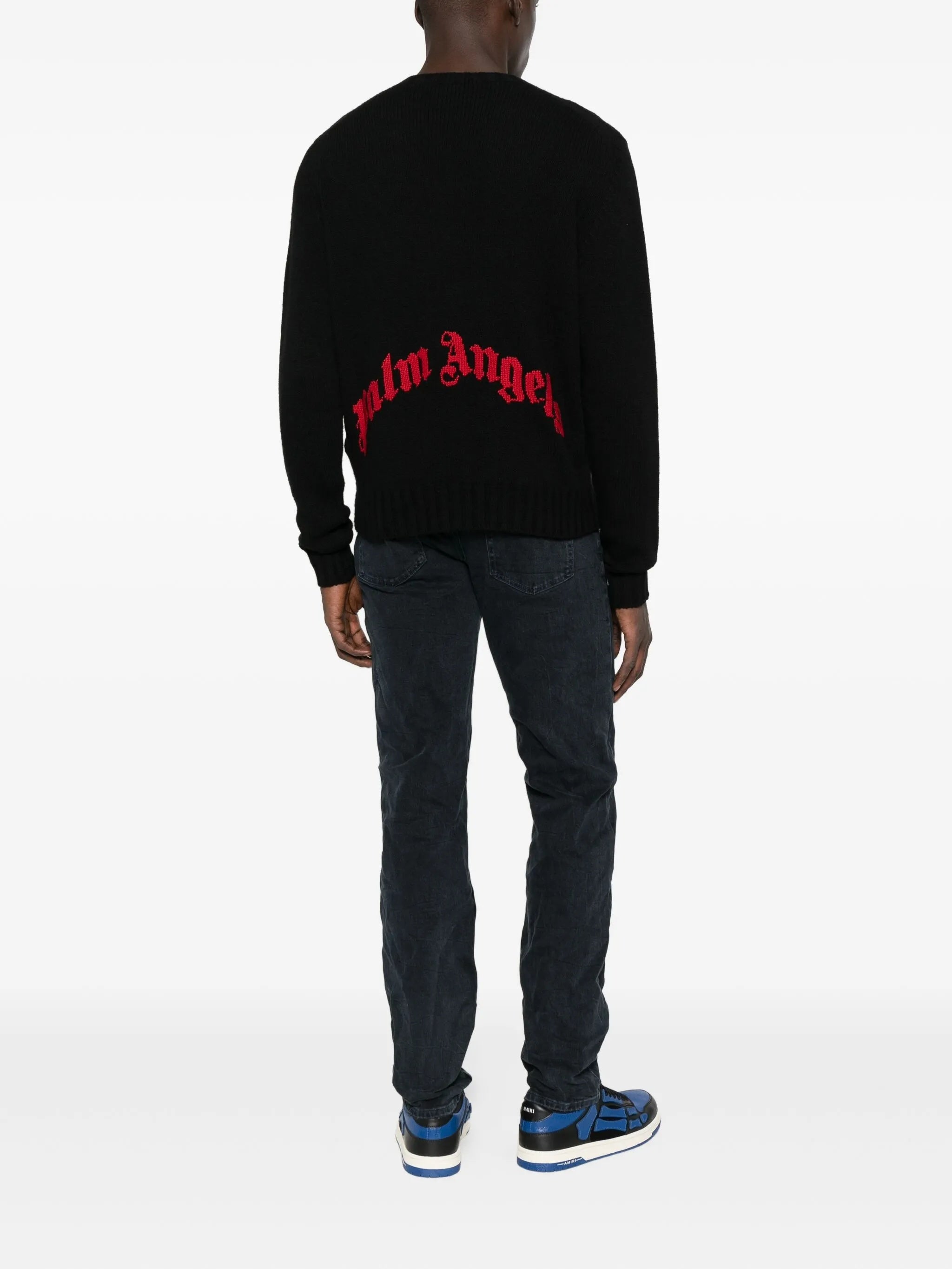 PALM ANGELS Wool Blend Sweater for Men - FW25 Collection