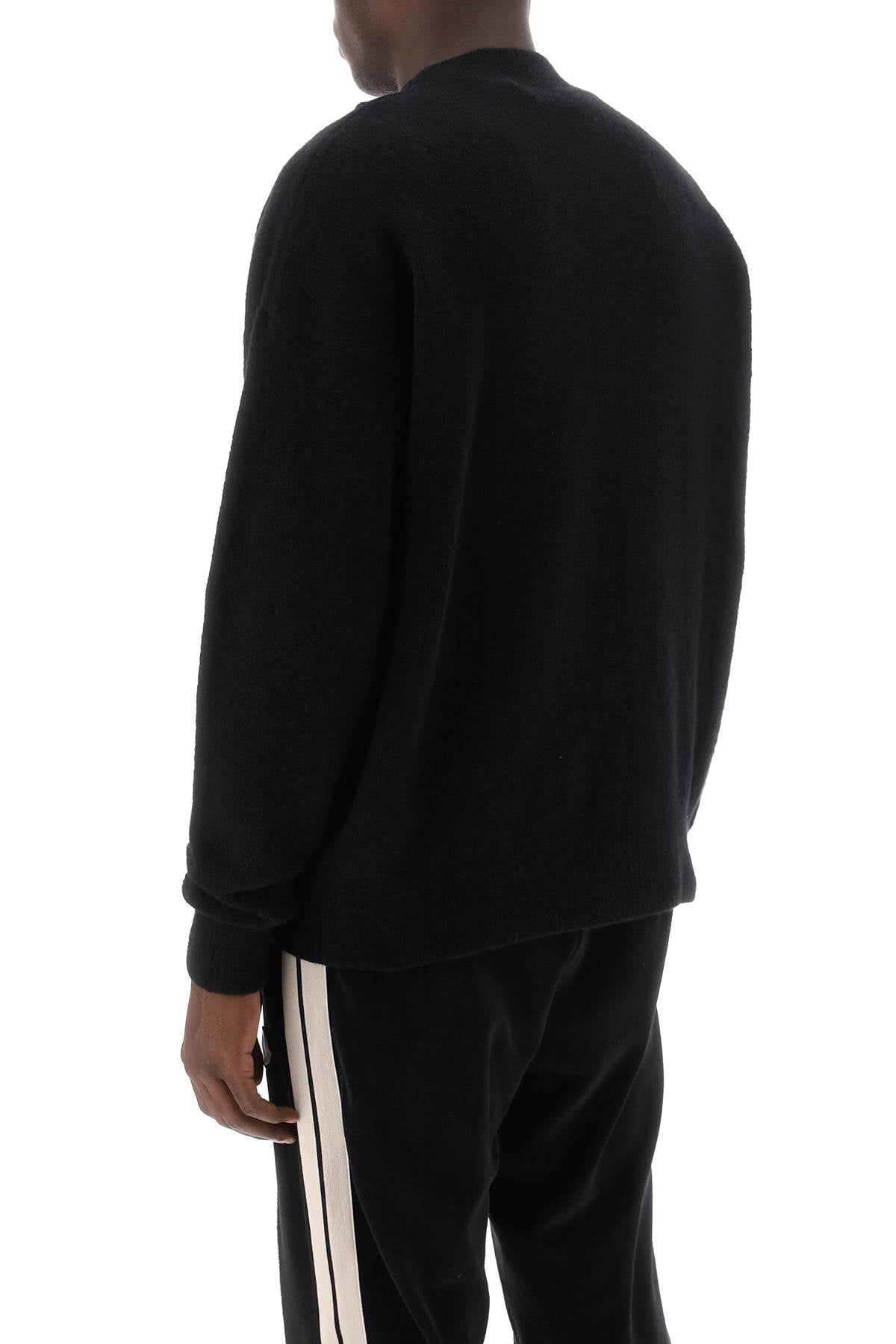 PALM ANGELS Basic Logo Knit Sweater for Men