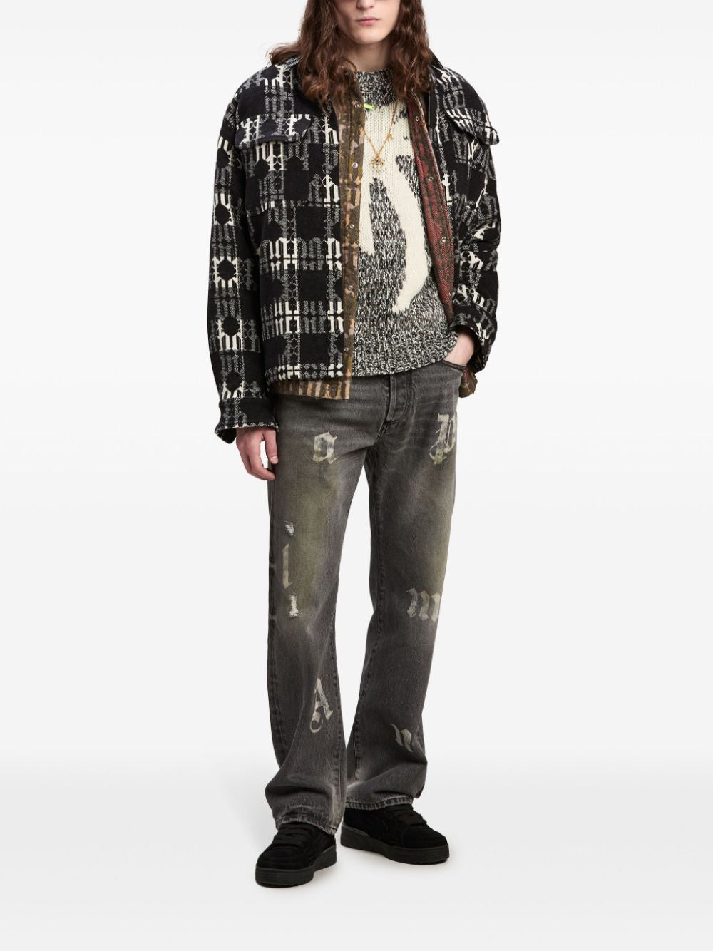 PALM ANGELS Men's Palm Sweater - Fall/Winter 2024