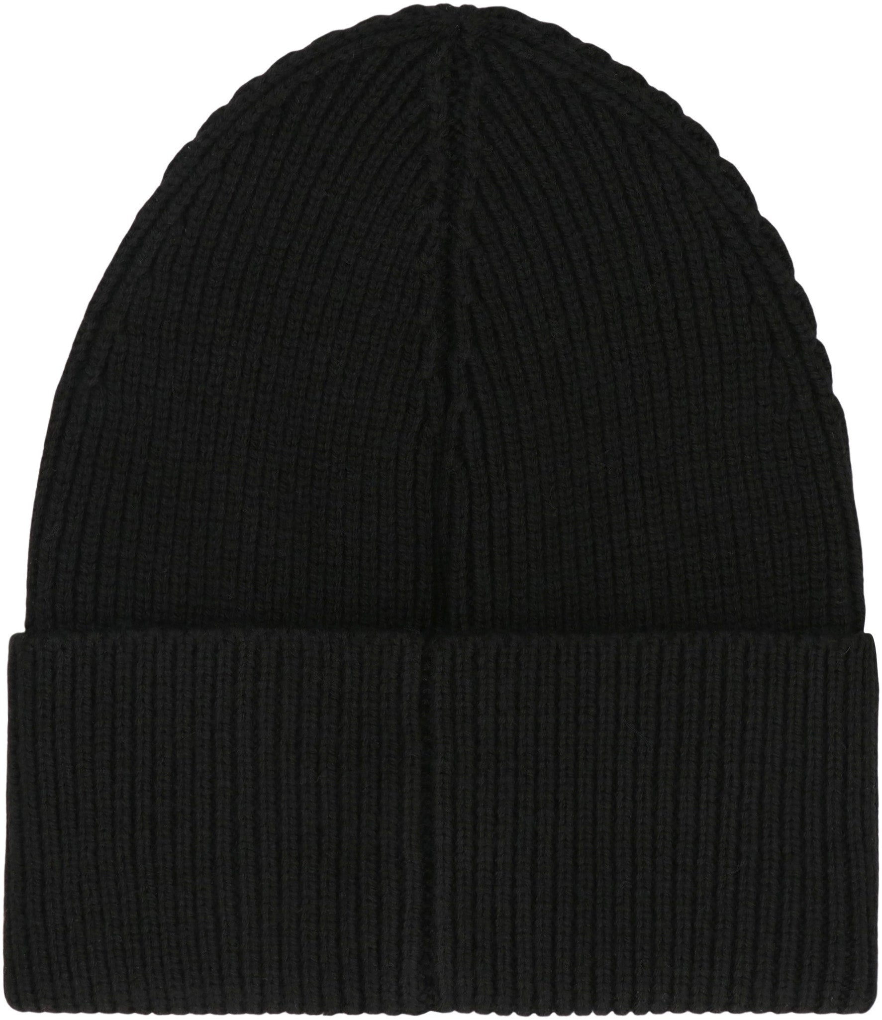 PALM ANGELS Knit Cap with Logo - Men's Winter Accessory