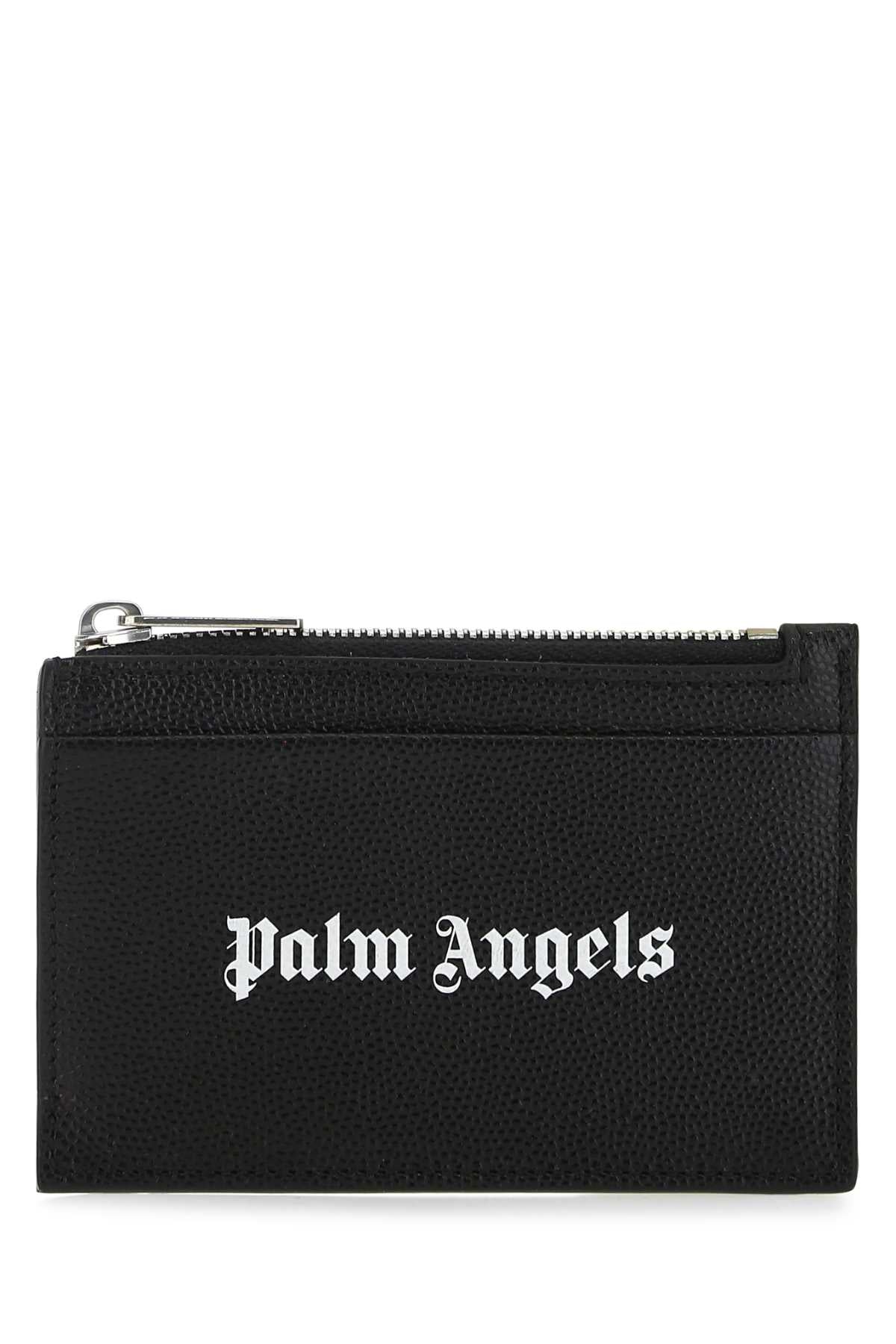 PALM ANGELS Men's Mini Leather Card Holder