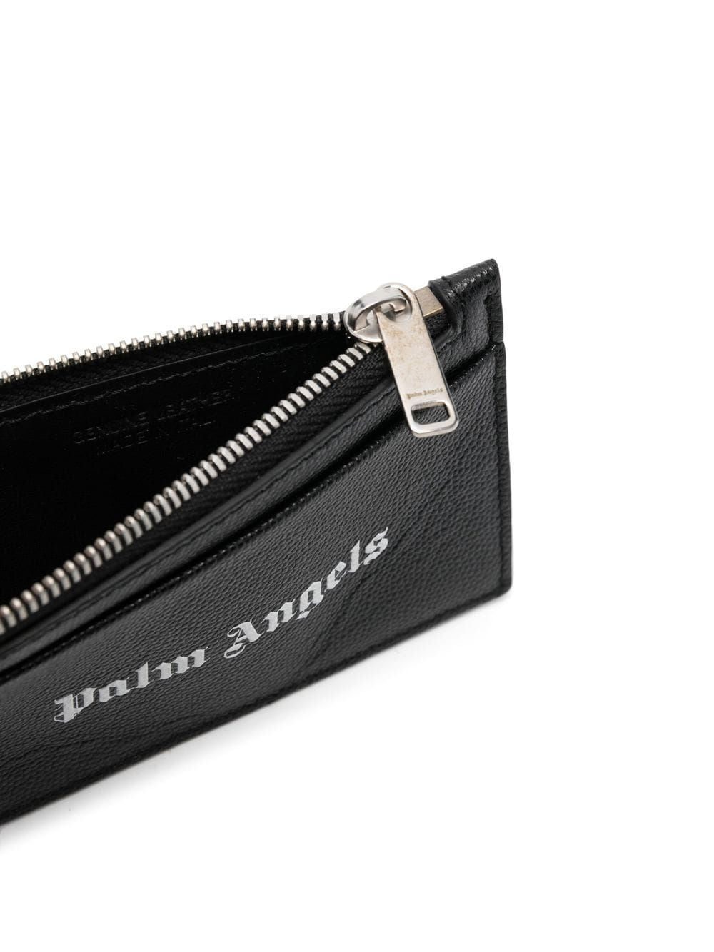 PALM ANGELS Men's Mini Leather Card Holder