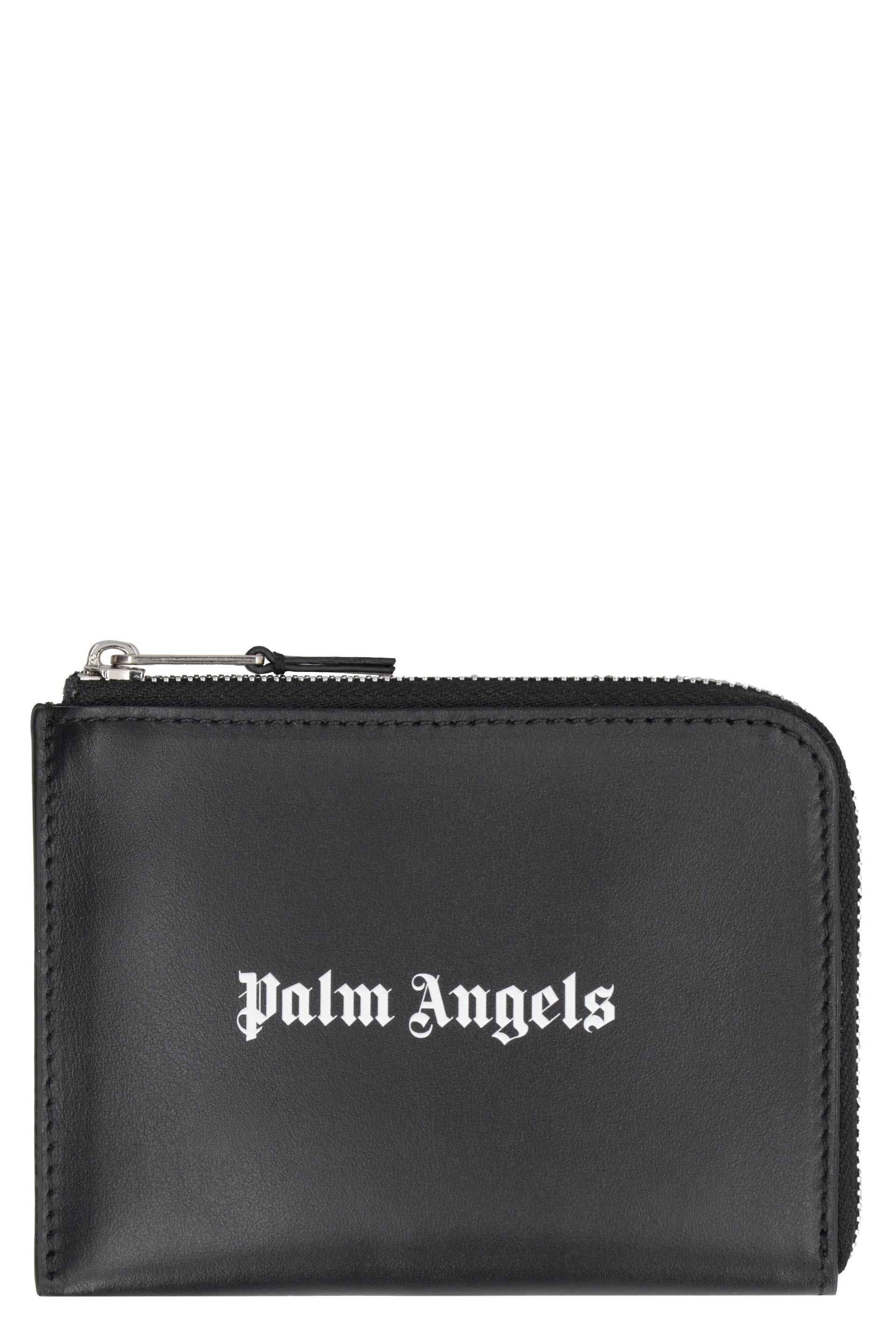 PALM ANGELS Mini Leather Card Holder