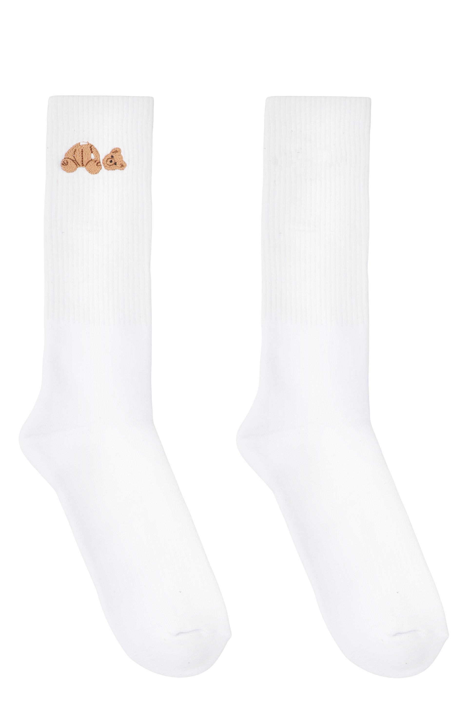 PALM ANGELS Cotton Blend Socks with Bear Detail